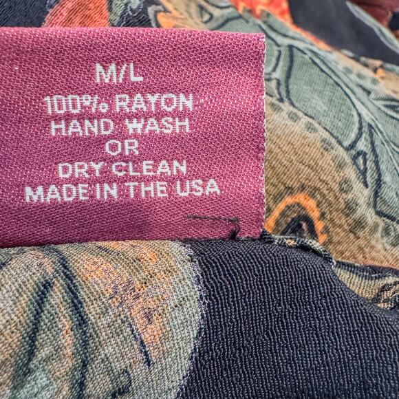 Salaam! Autumn Vibes Bold Floral Maxi Skirt w/ Elastic Waistline, Women's M/L - Picture 12 of 12